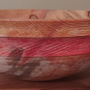 Handcrafted Colorado Beetle Kill Pine Wood Bowl